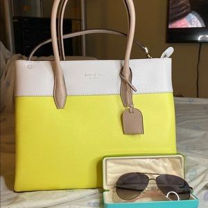 Kate Spade Eva Purse and Aviators NWT